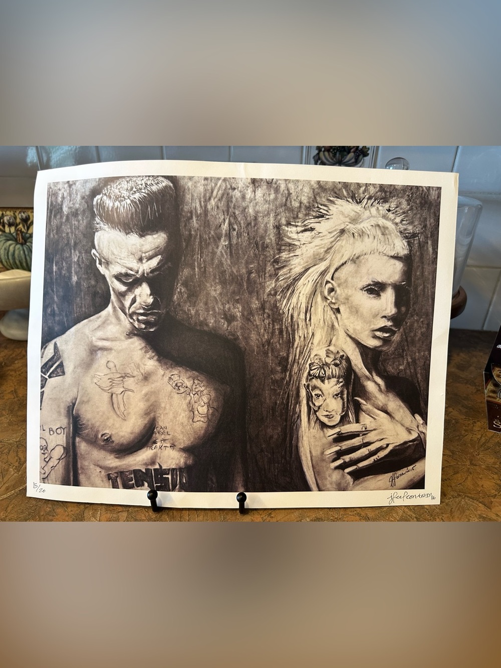 Signed Limited Edition Die Antwoord Monochrome Art Print 5/20